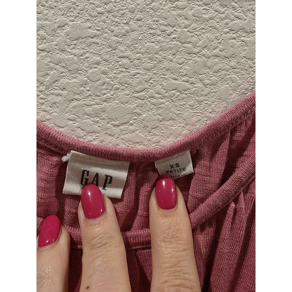 Gap Dusty Pink Slipdress Midi SzXSP Cotton‎ Modal Summer Travel Feminine Comfort